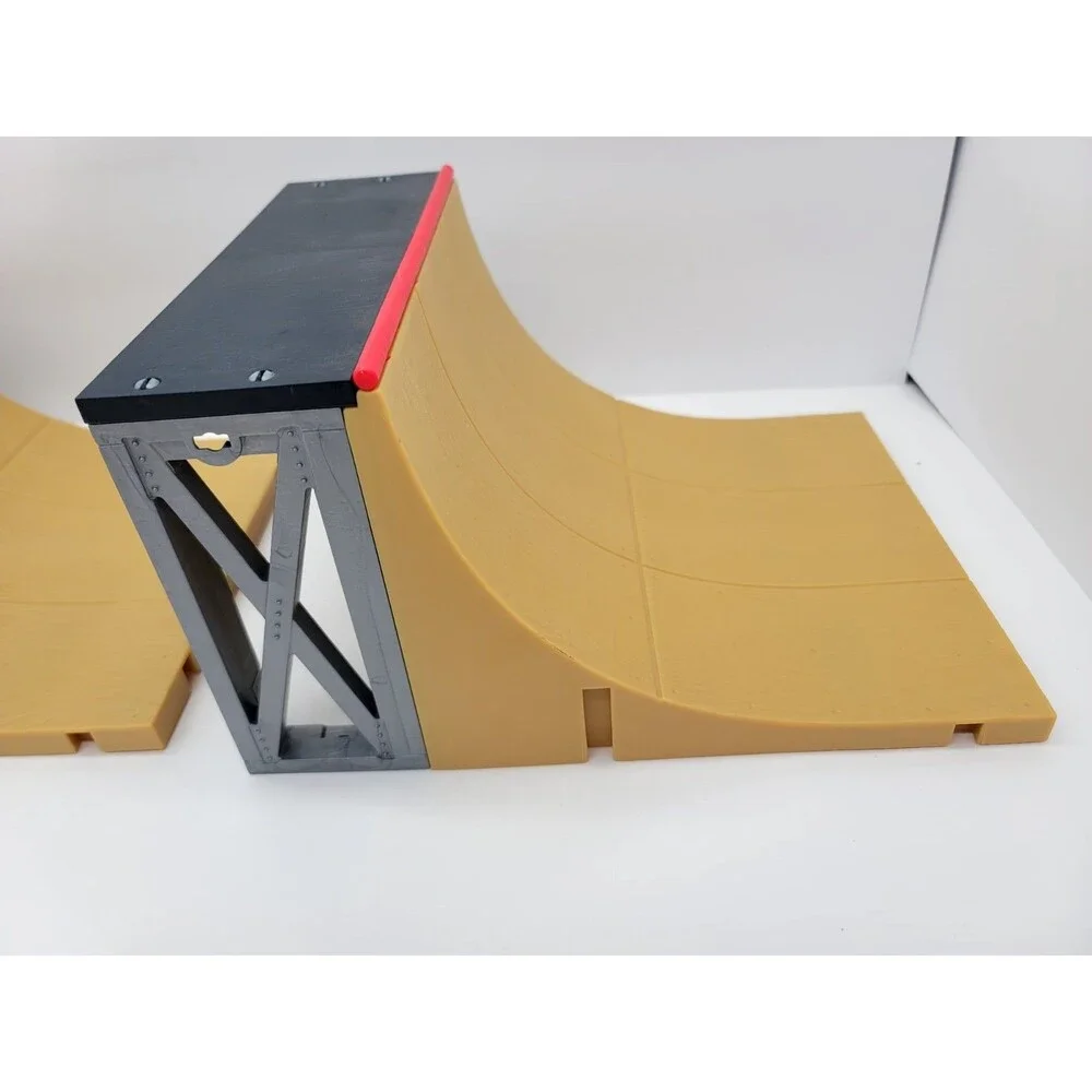 Vintage Tech Deck Ultimate Half-Pipe Ramp Pipe Set of 2 Ramps With 1 Connector